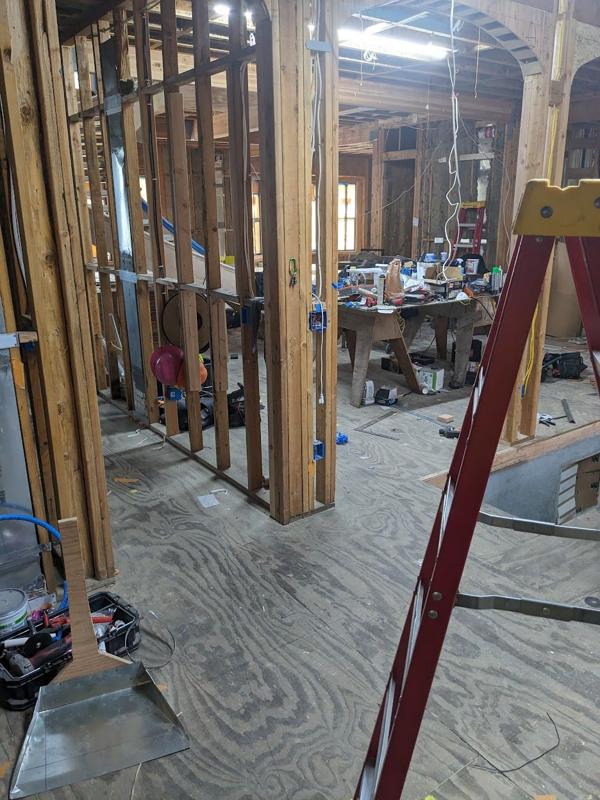Right before drywall, so we knew what was in the walls