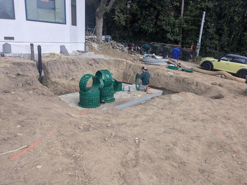 Septic tank and pits