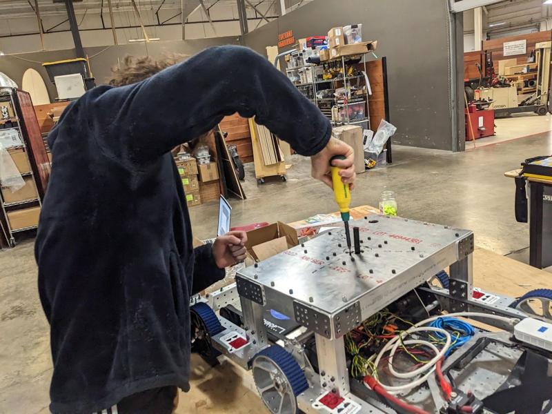 Working on the robot