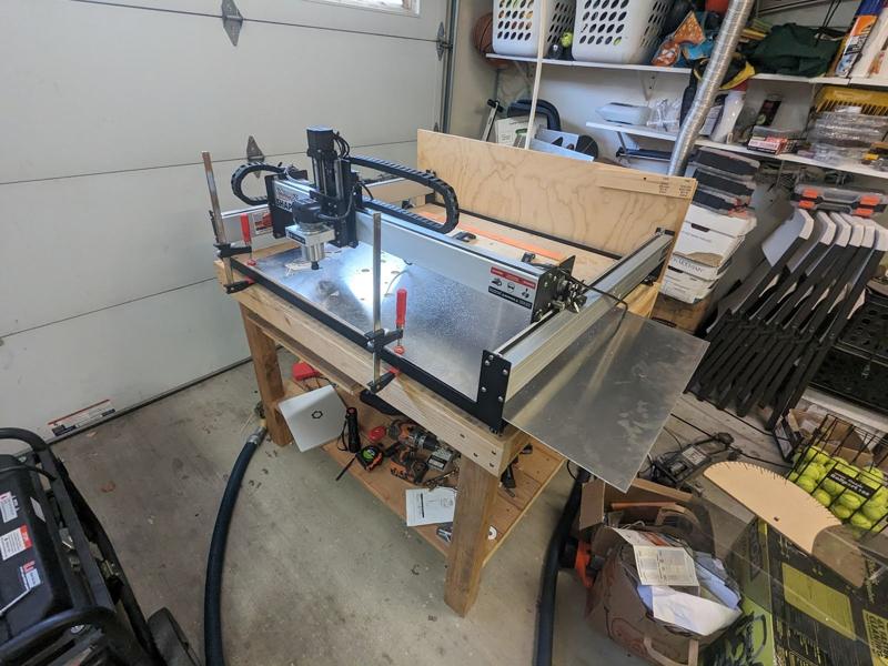 CNC in my garage, cutting robot parts