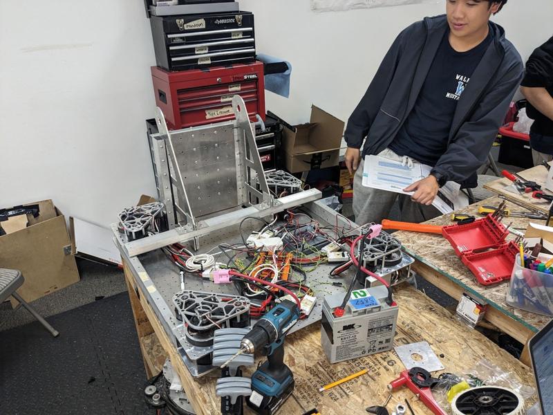 Working on the robot